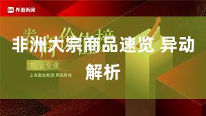 非洲大宗商品速览 异动解析